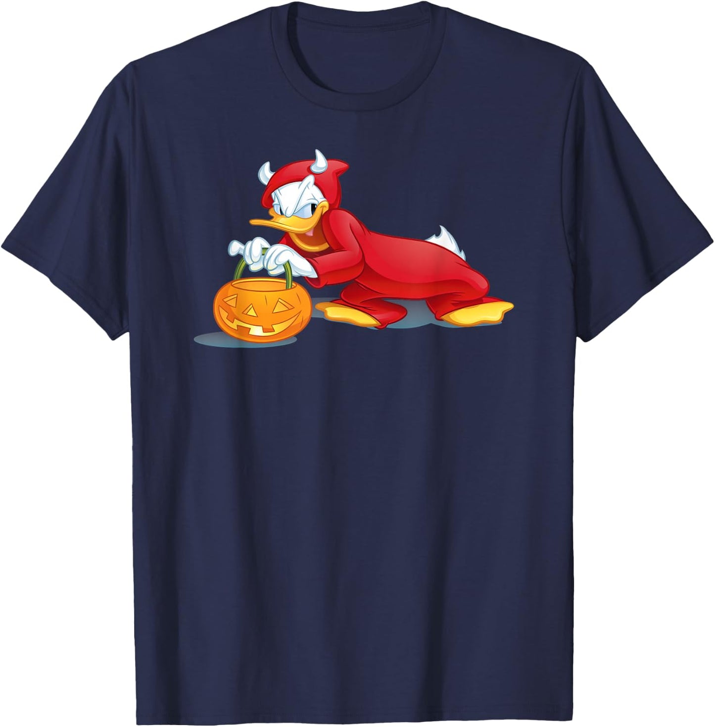 Donald Duck - Halloween Donald Duck Devil T-Shirt - T-Shirt | Navy