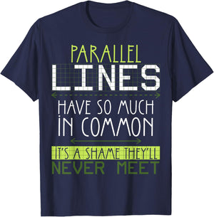 Funny Nerdy Math Lovers Geometry Pun Mathematics Teachers T-Shirt - T-Shirt | Navy