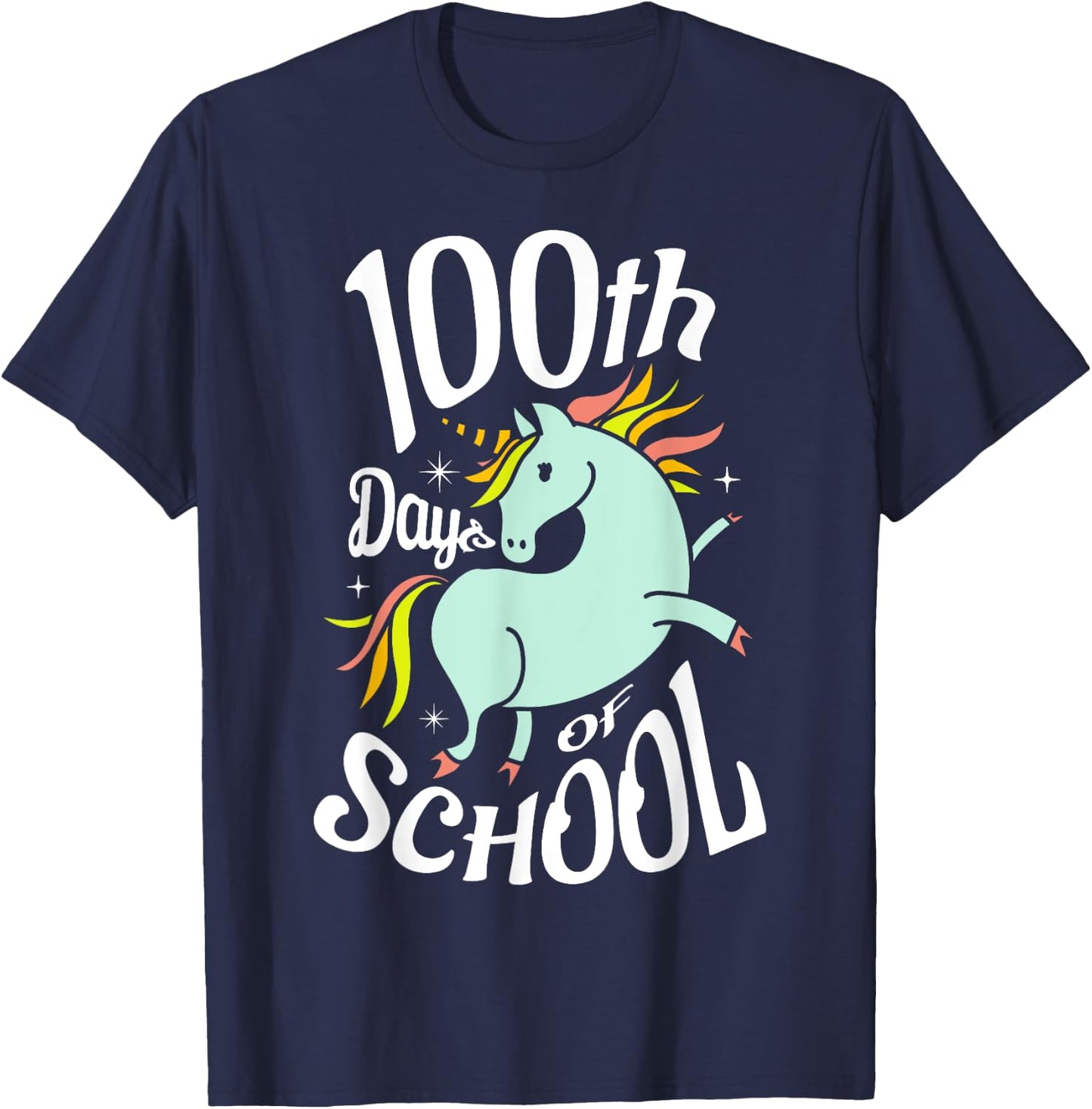 100th days of school for a 100 days of School 100th day T-Shirt - T-Shirt | Navy