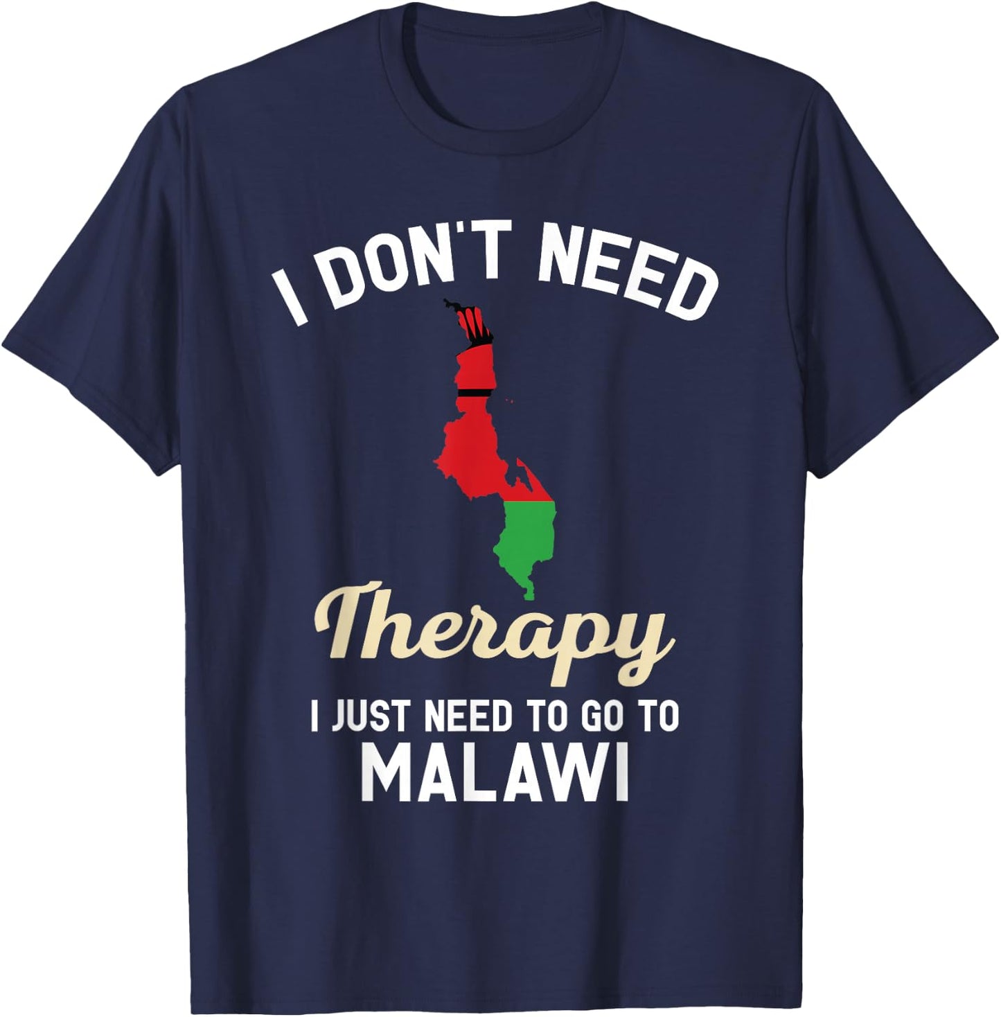 Malawian Malawi Map Gift People from Malawi T-Shirt - T-Shirt | Navy
