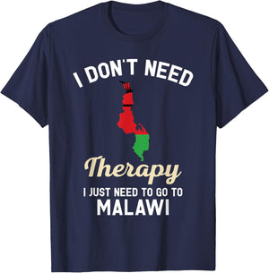 Malawian Malawi Map Gift People from Malawi T-Shirt - T-Shirt | Navy
