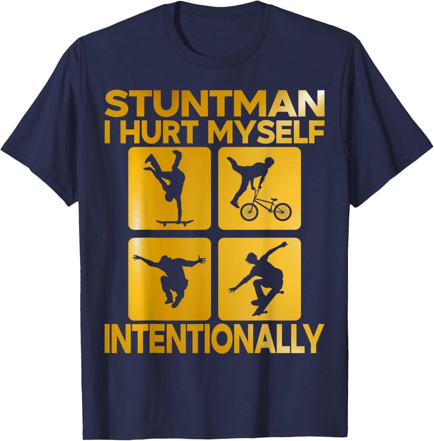 Stuntman Costume Skater T-Shirt - T-Shirt | Navy