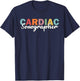 Anatomical Heart Cardiac Sonographer RDCS Echocardiographer T-Shirt - T-Shirt | Navy