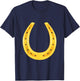 Lucky Golden Horseshoe Horse Shoe Good Luck St Patracks Day T-Shirt - T-Shirt | Navy