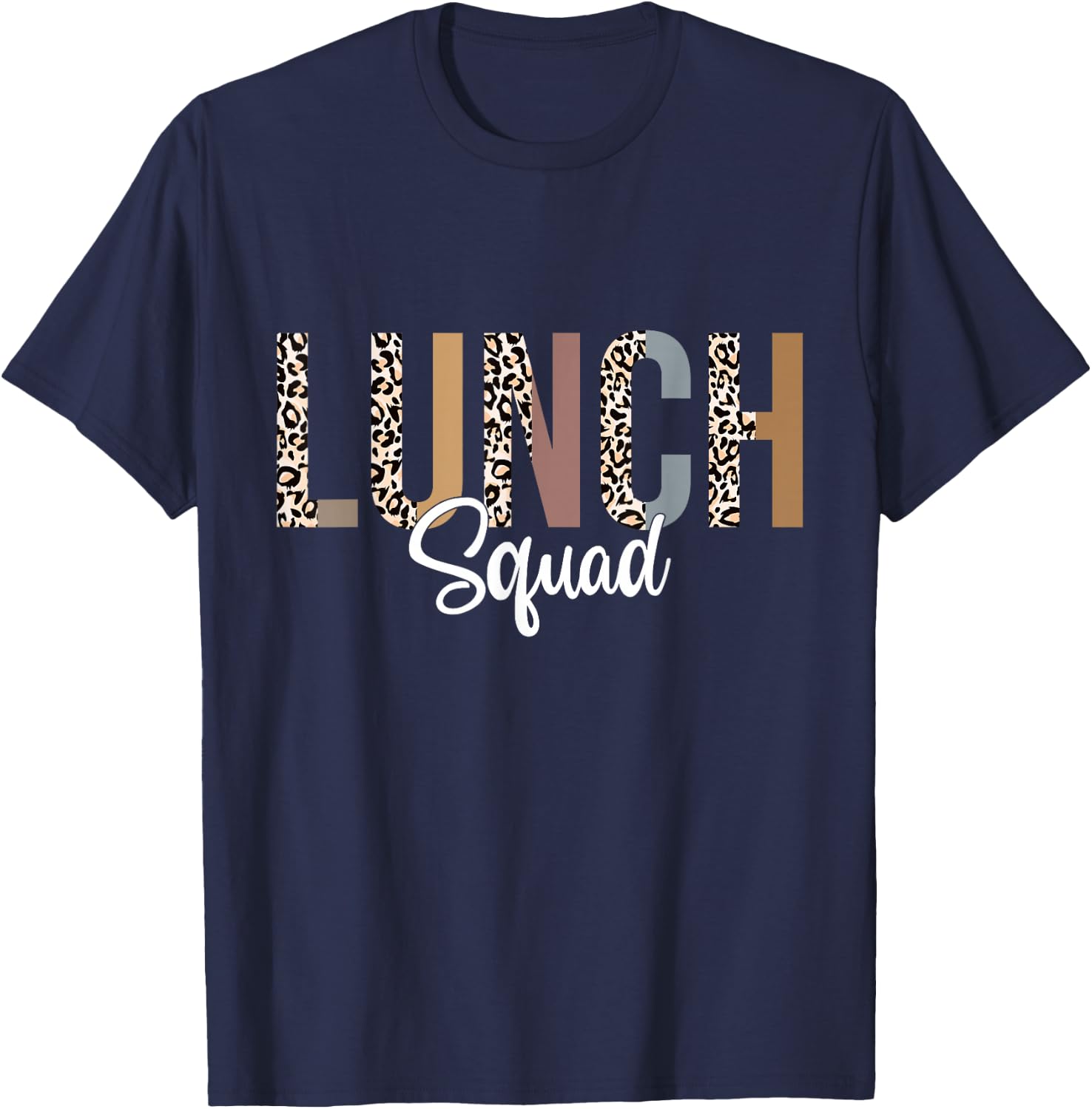 Lunch Squad School Counselor Food Service Crew Lunch Lady T-Shirt - T-Shirt | Navy