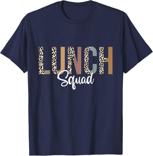 Lunch Squad School Counselor Food Service Crew Lunch Lady T-Shirt - T-Shirt | Navy