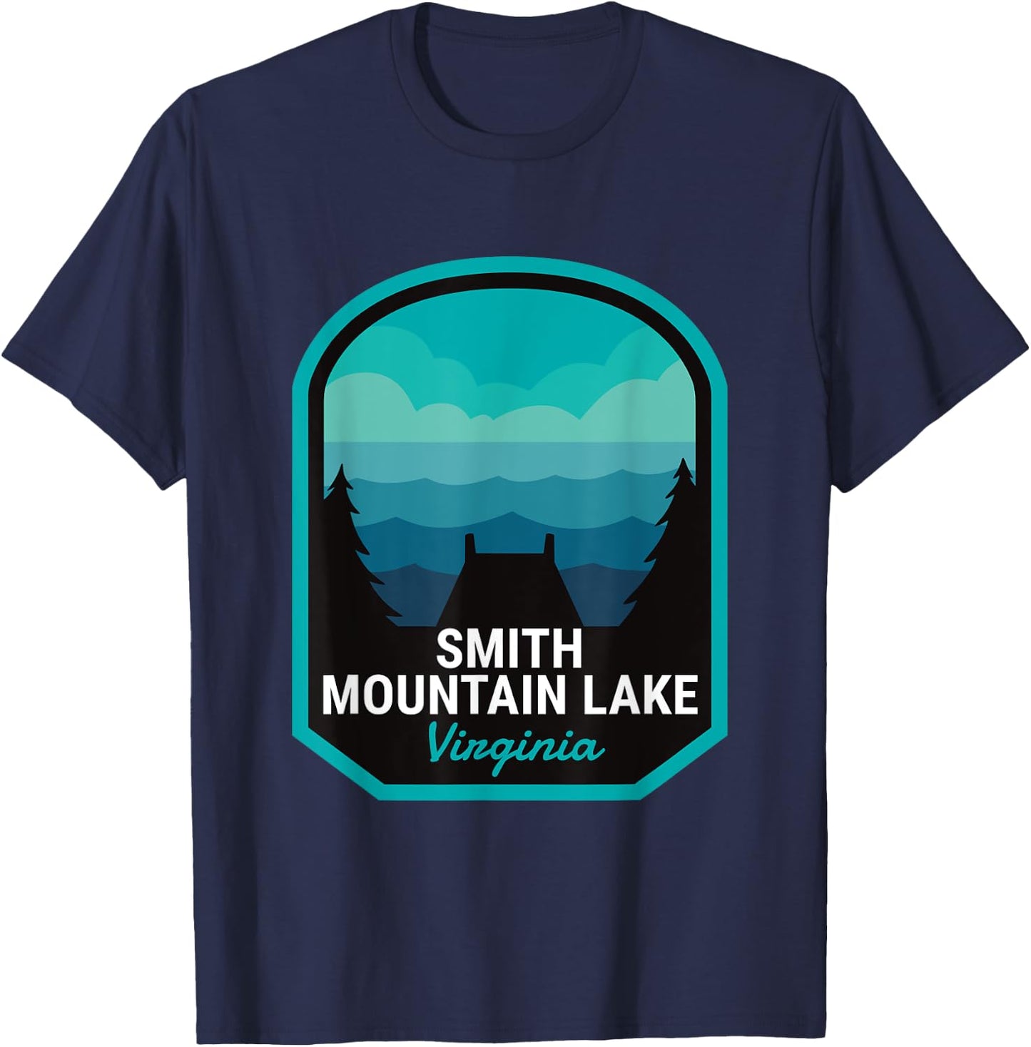 Smith Mountain Lake Virginia Summer Women Kids T-Shirt - T-Shirt | Navy