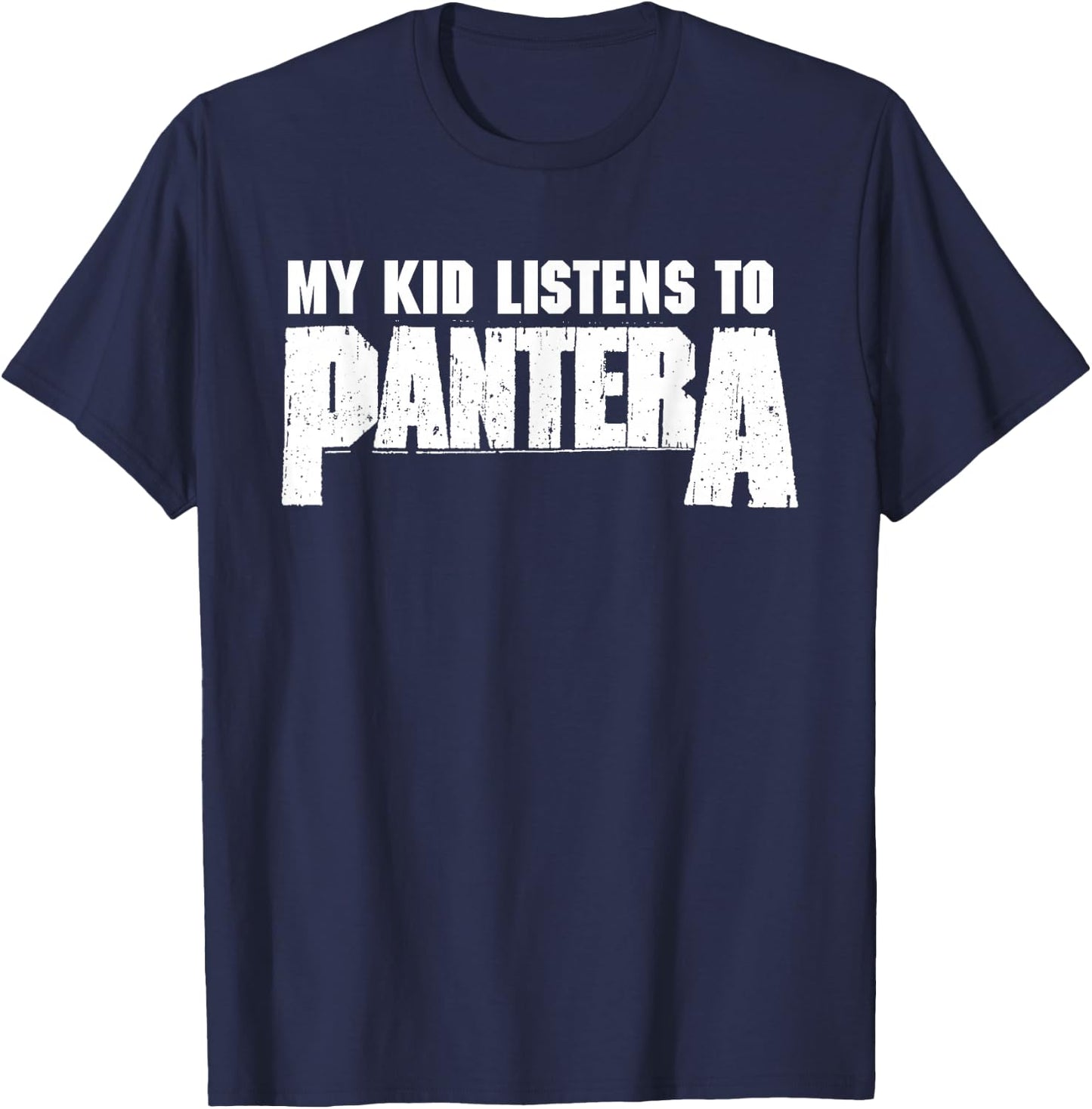 Pantera Official My Kids Listen To Pantera T-Shirt - T-Shirt | Navy