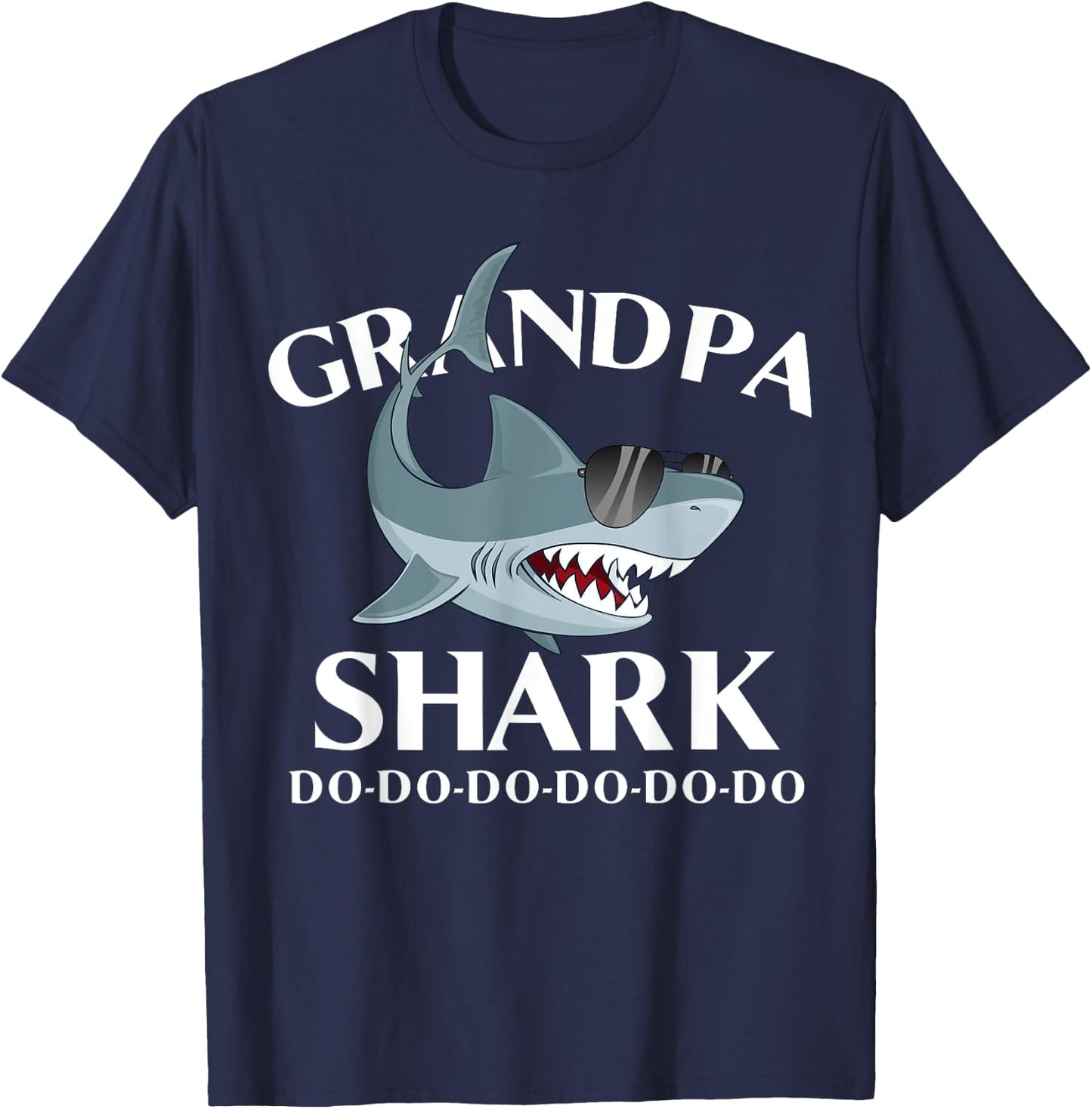 Grandpa Shark Do Do Do T-Shirt - T-Shirt | Navy