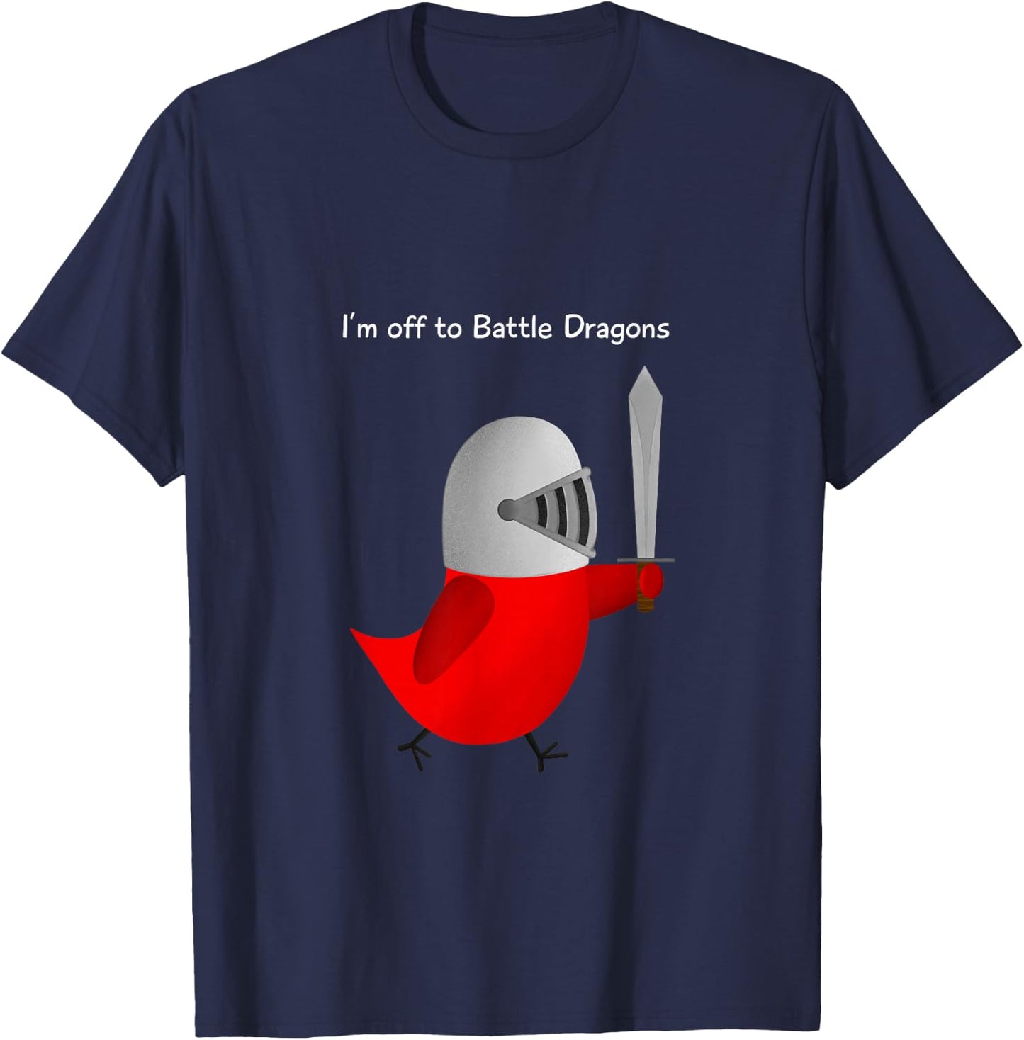 The Official Sammy Bird - I'm off to Battle Dragons T-Shirt - T-Shirt | Navy