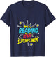 Reading Is My Superpower Book Nerd Funny Gift V-Neck T-Shirt - T-Shirt | Navy