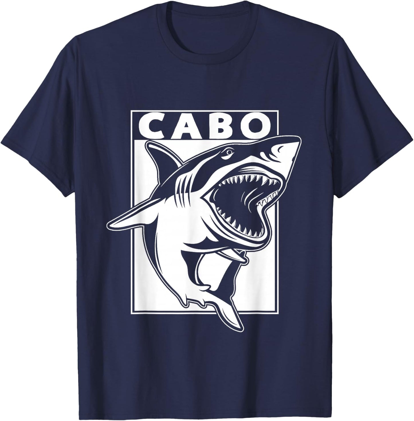 Cabo San Lucas, Mexico Souvneir Shark T-Shirt - T-Shirt | Navy