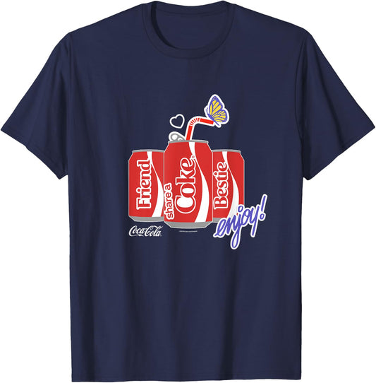 Coca-Cola Share A Coke Besties T-Shirt - T-Shirt | Navy