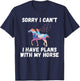 Sorry i cant i have Plans with my Horse Riding T-Shirt - T-Shirt | Navy