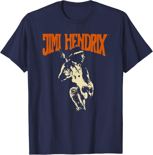 Jimi Hendrix , Men's Black Classic Fit Short Sleeve Cotton , Small