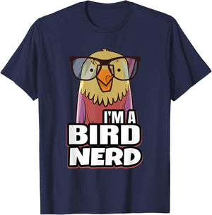 BIRD NERD Gifts for Bird nerds & lovers T-Shirt - T-Shirt | Navy