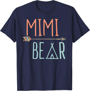 Tribal Arrow Mimi Bear Shirt Grandma Shirt T-Shirt - T-Shirt | Navy