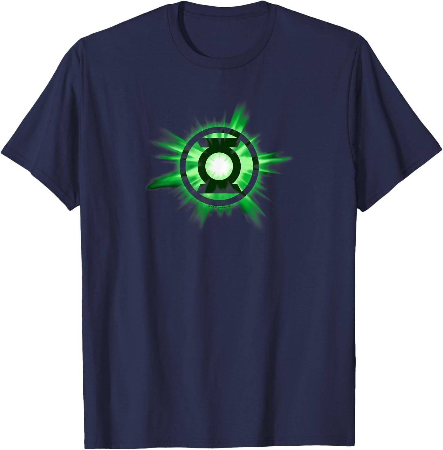Green Lantern Green Glow T-Shirt - T-Shirt | Navy