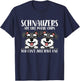 Schnauzers are Like Dog Owner Schnauzer T-Shirt - T-Shirt | Navy