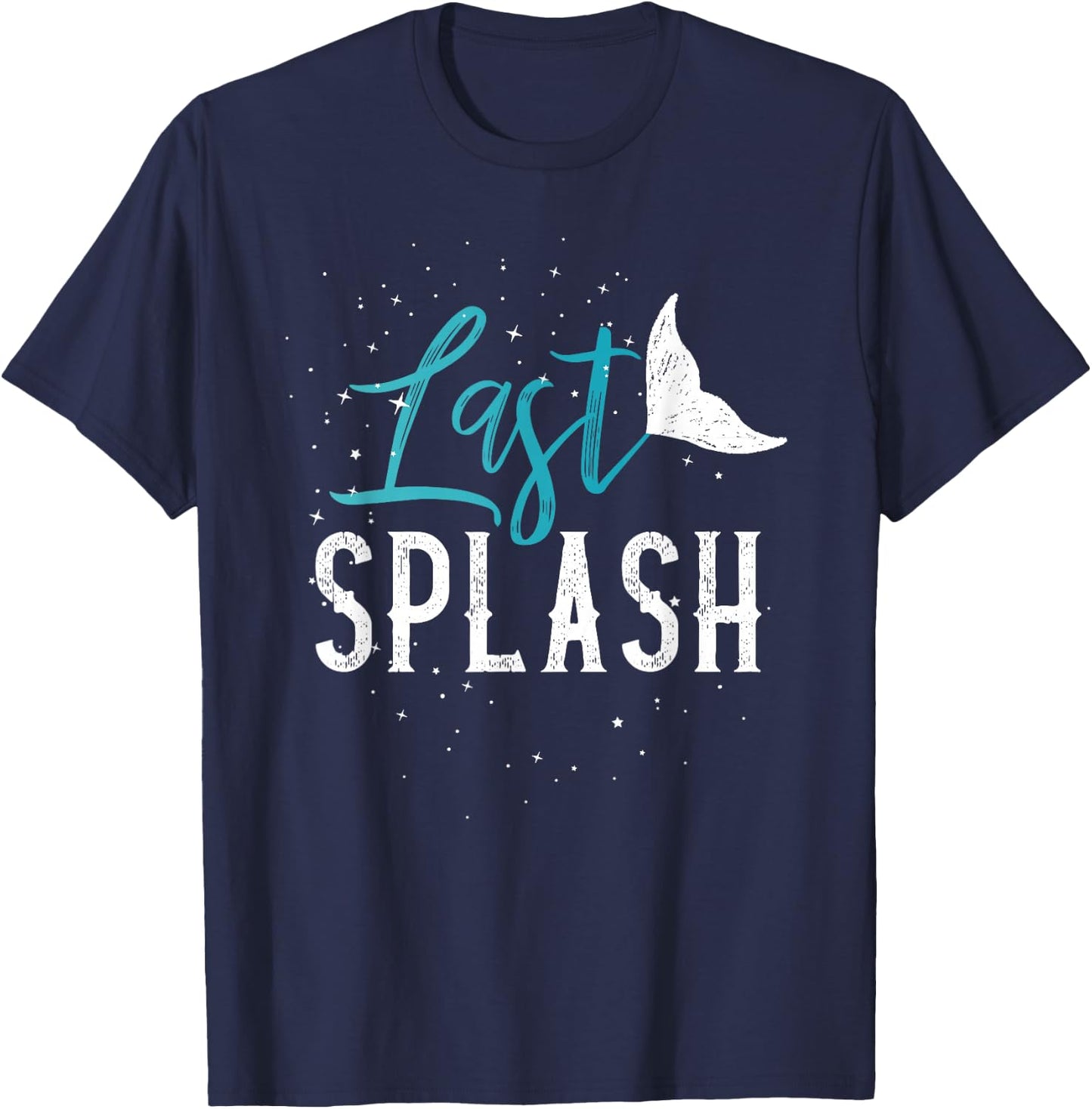 Last splash mermaid bride shirt T-Shirt - T-Shirt | Navy