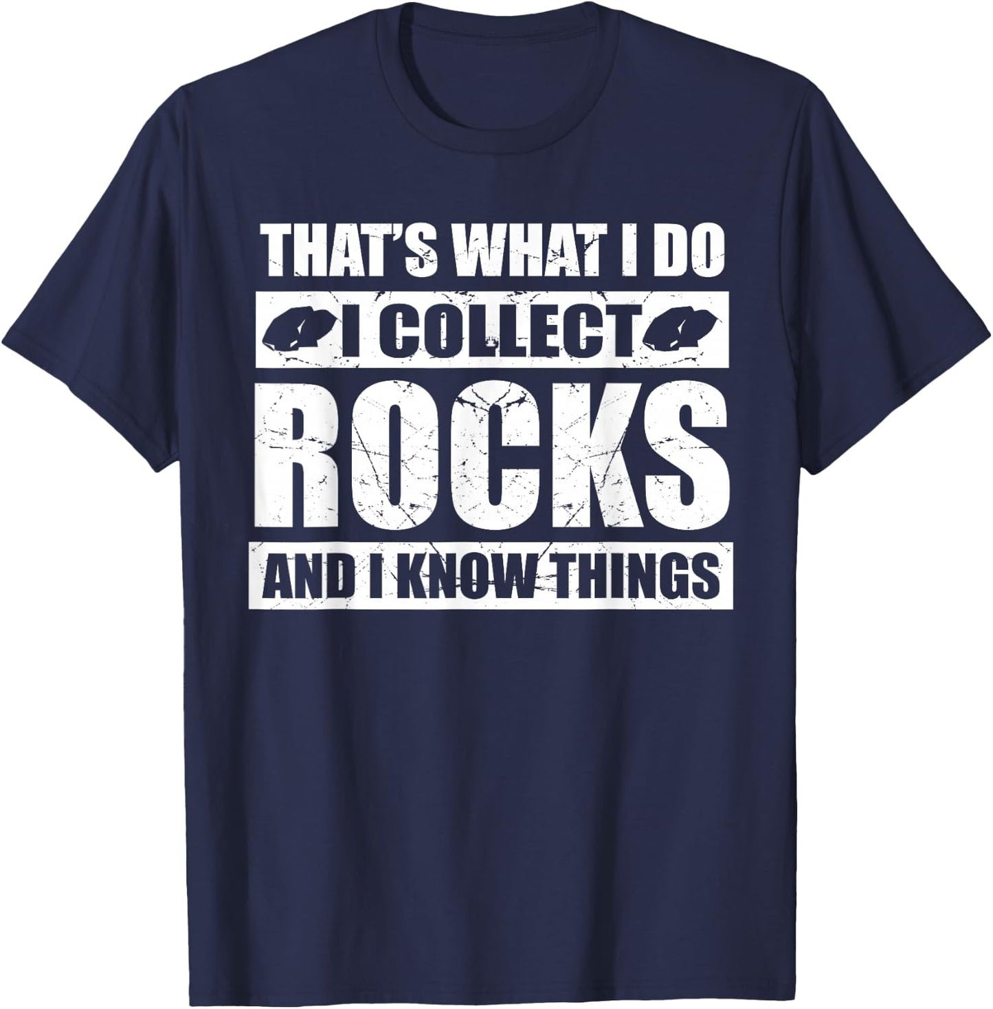 Funny Rock Collecting Rockhound Women Geology Rock Hounder T-Shirt - T-Shirt | Navy