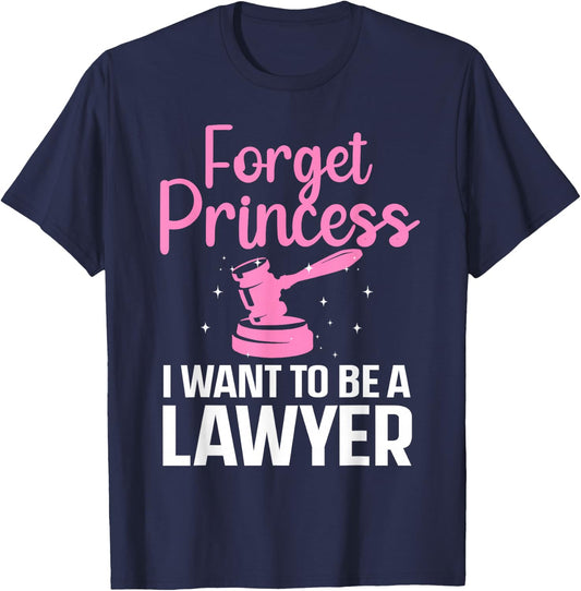 Cute Lawyer Art Women Girls Law School Law Graduate Student T-Shirt - T-Shirt | Navy