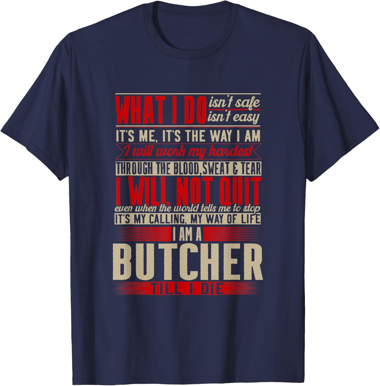 Butcher T-Shirt - T-Shirt | Navy