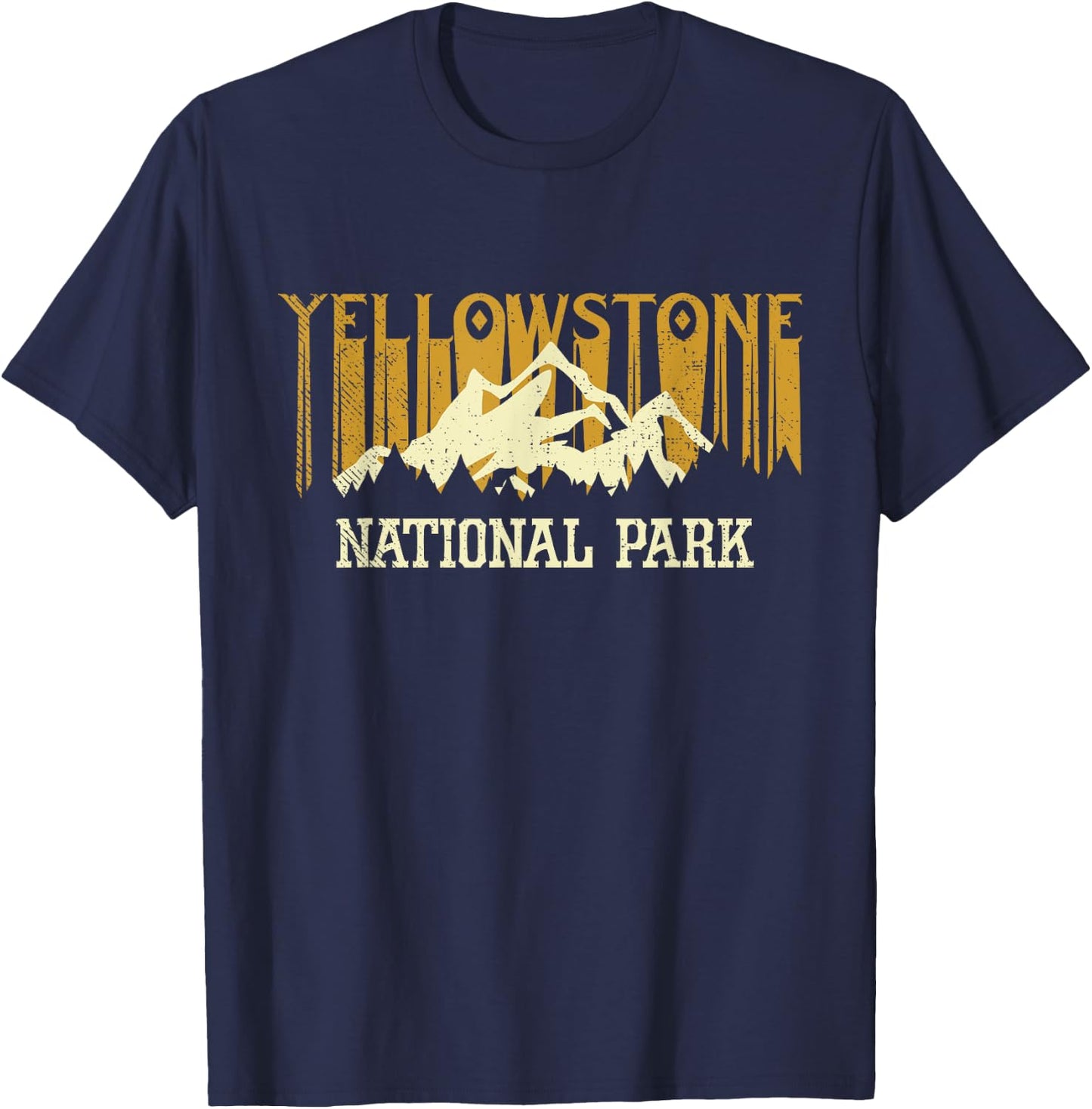 Yellowstone National Park Vintage T-Shirt - T-Shirt | Navy