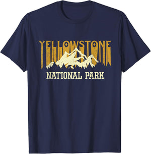 Yellowstone National Park Vintage T-Shirt - T-Shirt | Navy