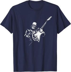 Frankenstein Guitar Player T-Shirt - T-Shirt | Navy