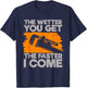 The Wetter You Get The Faster I Come Funny Plumbing Quote T-Shirt - T-Shirt | Navy