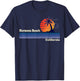 Hermosa Beach Shirt - Vintage Retro Sunset Hermosa Beach T-Shirt - T-Shirt | Navy