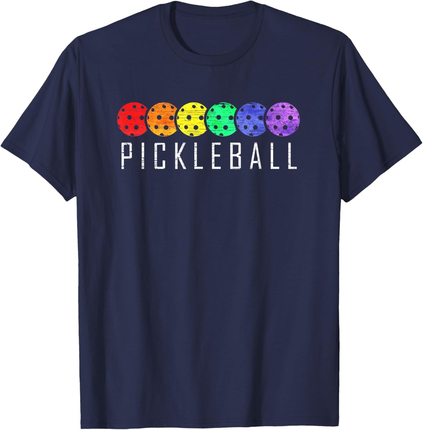 Pickleball Funny Paddle Sports Player Retro Vintage Gift T-Shirt - T-Shirt | Navy