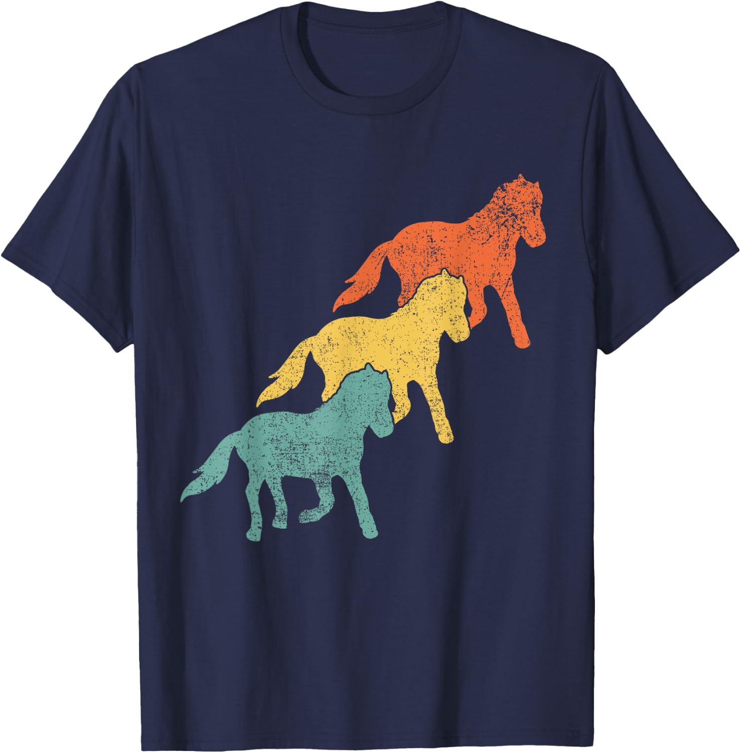 Iceland Horse Icelandic Pony T-Shirt - T-Shirt | Navy