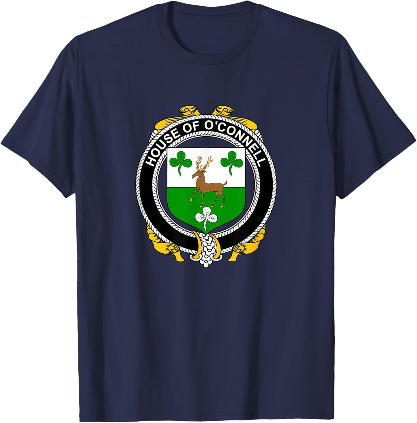 O'Connell Coat of Arms - Family Crest T-Shirt - T-Shirt | Navy