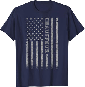 Chauffeur American Flag T-Shirt - T-Shirt | Navy