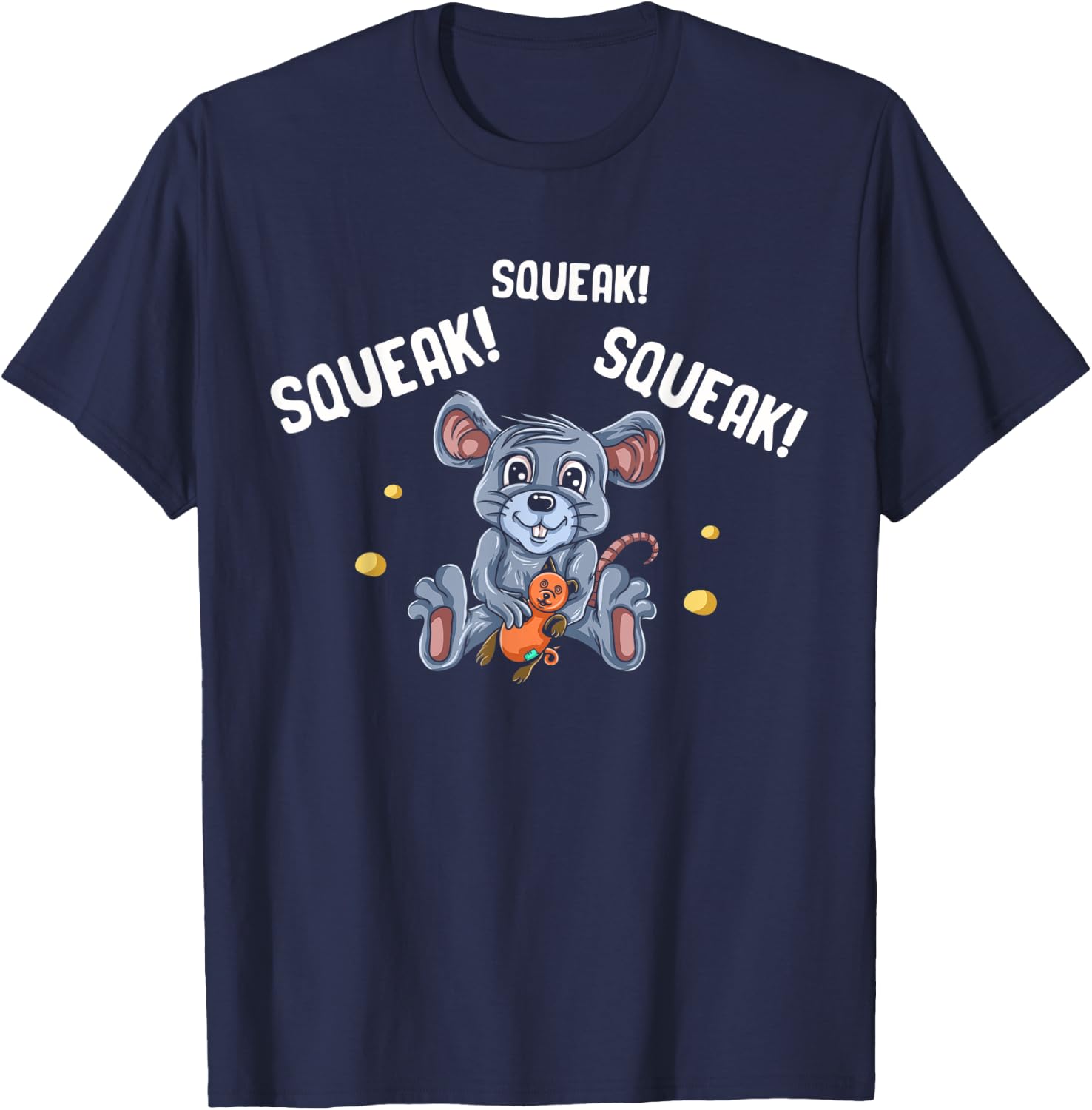 Mouse Gifts For Kids Maus Rodent Ratón Mouse Lovers Gerbil T-Shirt - T-Shirt | Navy