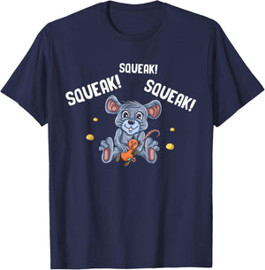 Mouse Gifts For Kids Maus Rodent Ratón Mouse Lovers Gerbil T-Shirt - T-Shirt | Navy