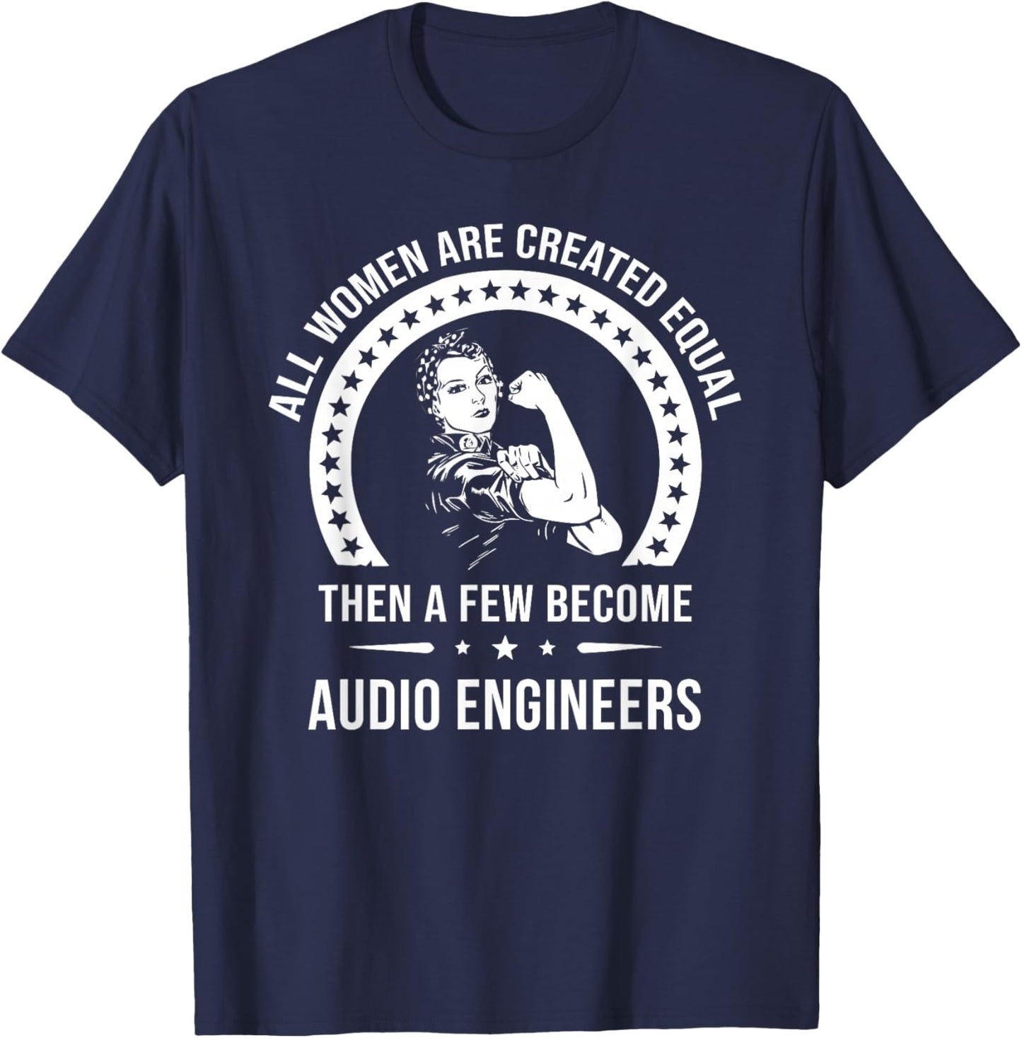 Audio Engineer Shirts | Audio Engineer T-Shirt - T-Shirt | Navy