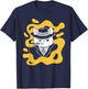 Cool Retro Style Gangster Mob Boss Cat Cigar Business Design T-Shirt - T-Shirt | Navy