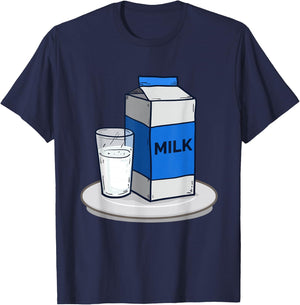 Matching Halloween Outfit Cookies and Milk Costume T-Shirt - T-Shirt | Navy