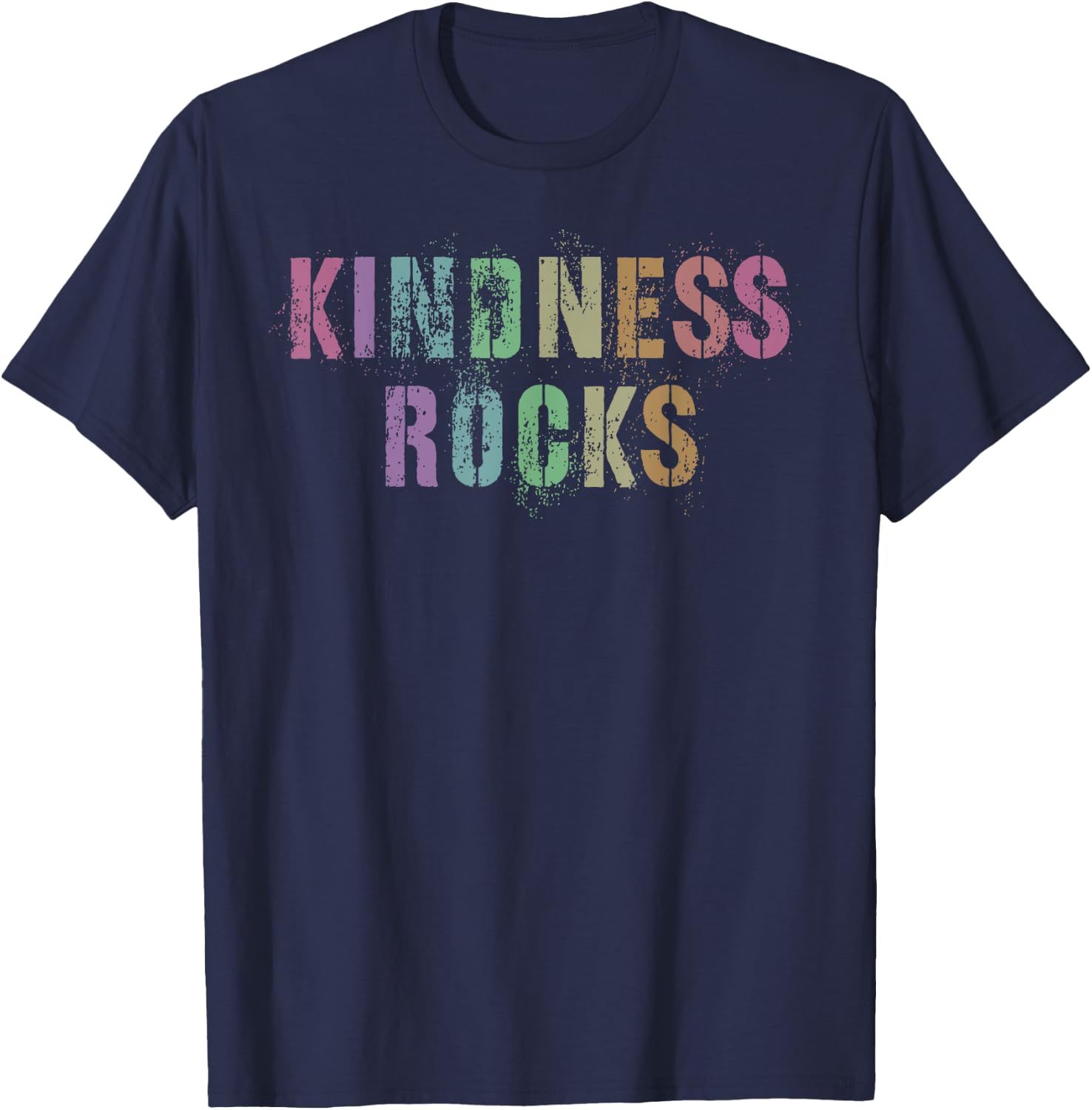 Vintage KINDNESS ROCKS Back To School Teacher Be KIND Squad Men Women Kids T-Shirt - T-Shirt | Navy