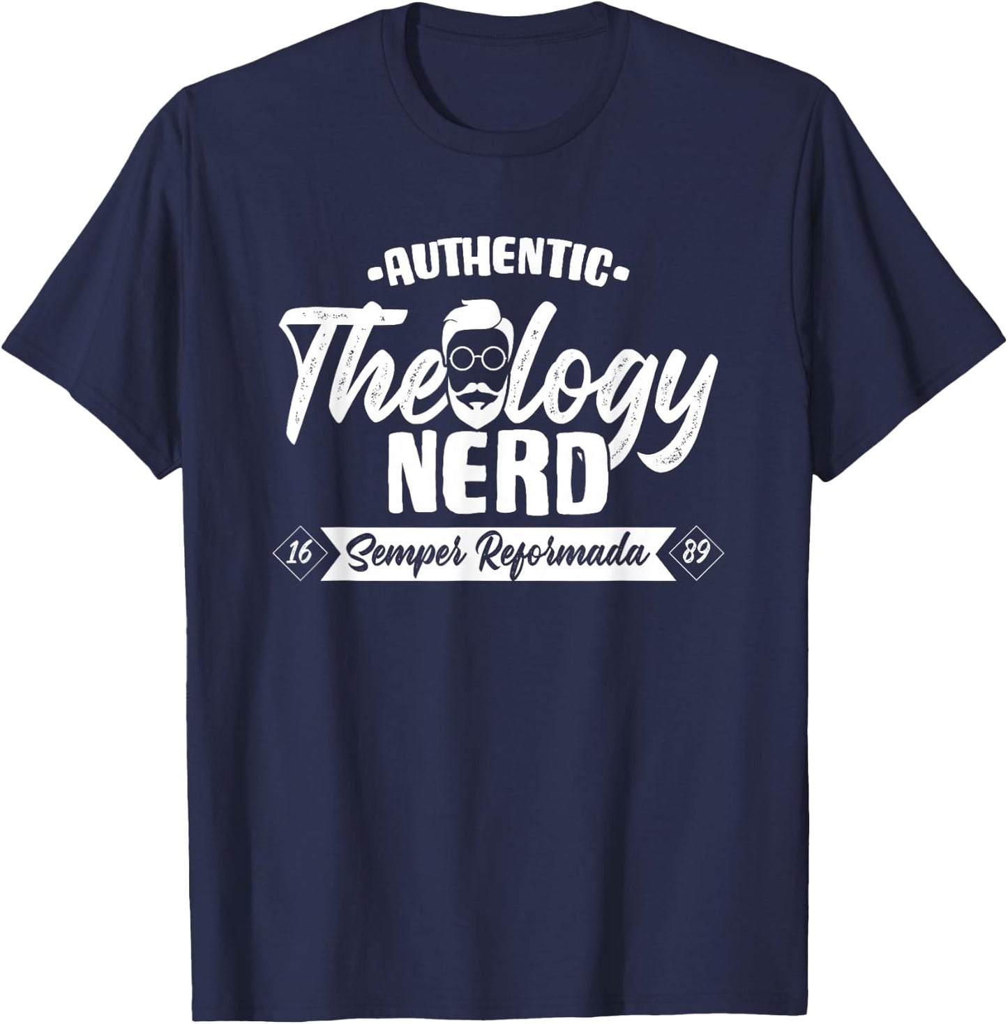 Theology Nerd 1689 Reformed Christian Seminary T-Shirt - T-Shirt | Navy