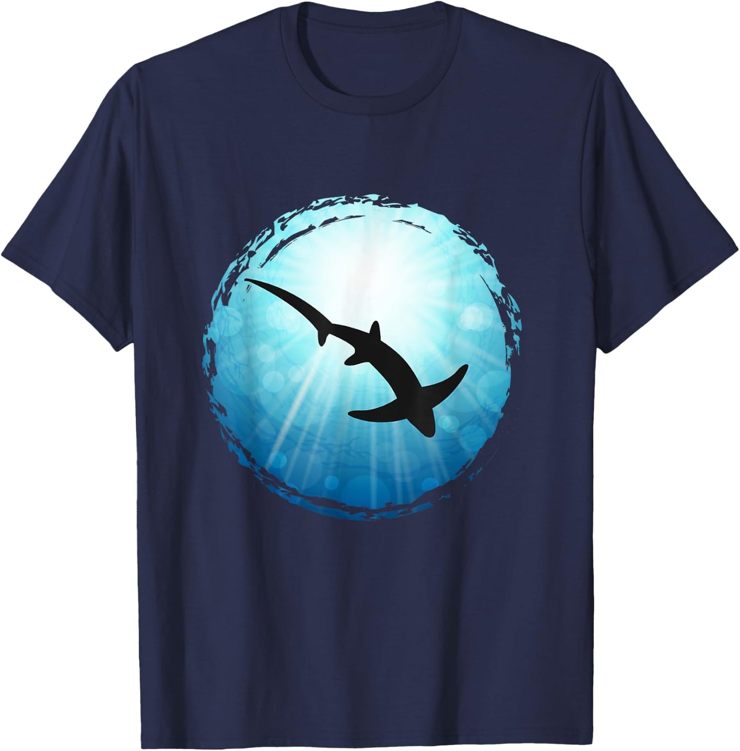 Thresher Shark Diving Ocean Freediving Sea Apnea Dive T-Shirt - T-Shirt | Navy