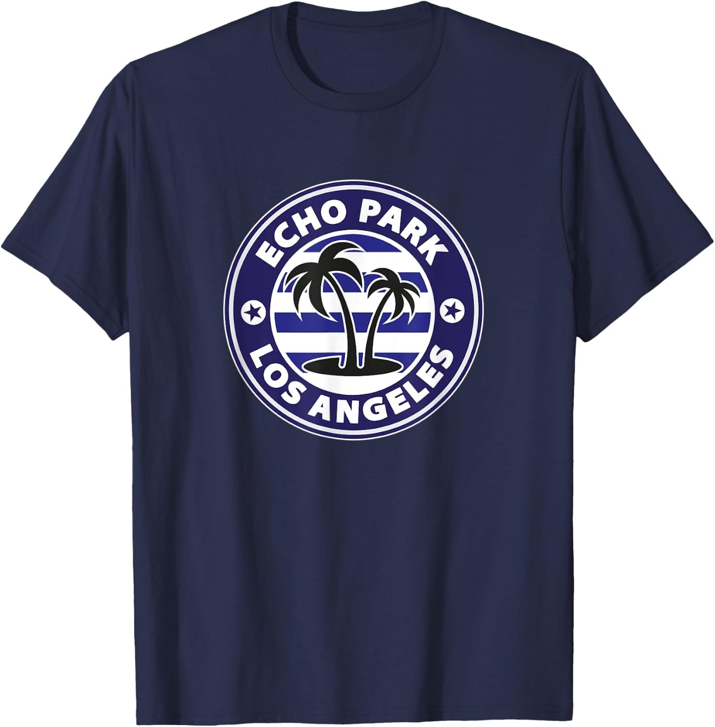 Echo Park Los Angeles California retro surf holiday souvenir T-Shirt - T-Shirt | Navy
