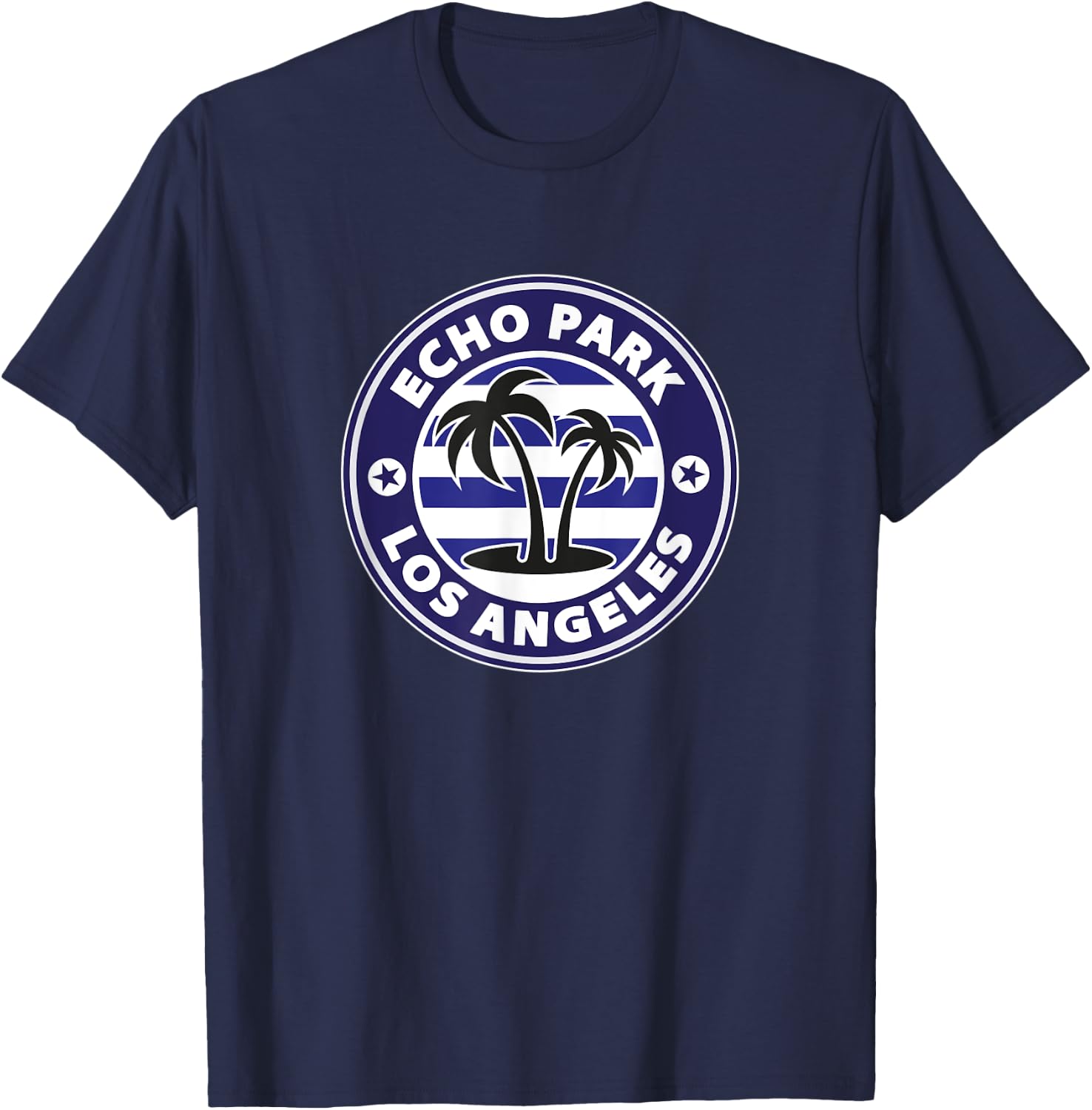 Echo Park Los Angeles California retro surf holiday souvenir T-Shirt - T-Shirt | Navy