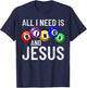 All I Need Is Bingo And Jesus Bingo Player Gambling Bingo T-Shirt - T-Shirt | Navy