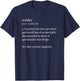 Cool Welder Definition Funny Noun Welding Welders Gift Men T-Shirt - T-Shirt | Navy