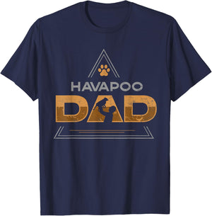 Havapoo Mom and Havapoo dad or havapoo T-Shirt - T-Shirt | Navy