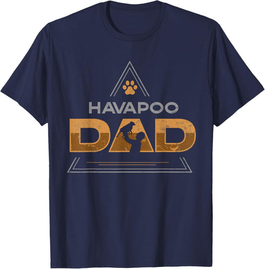 Havapoo Mom and Havapoo dad or havapoo T-Shirt - T-Shirt | Navy
